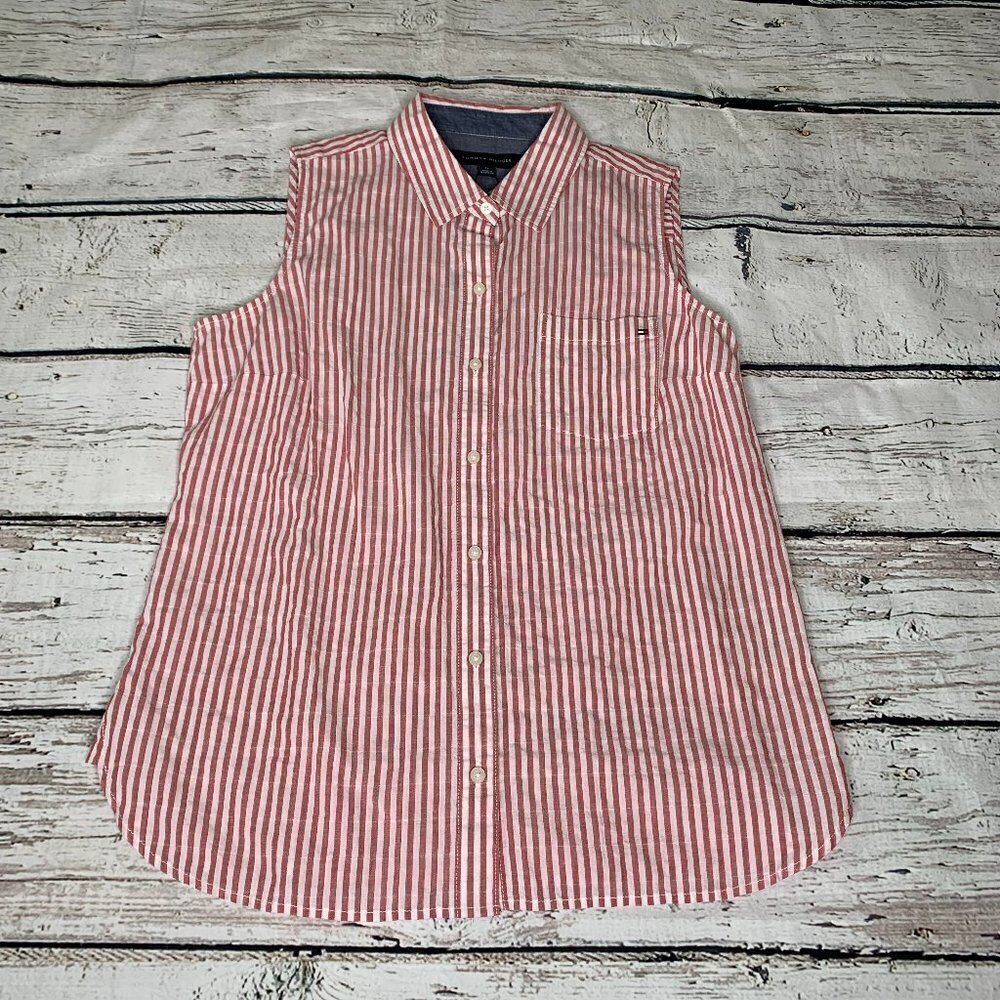 NWT Tommy Hilfiger Striped Sleeveless Top Size M